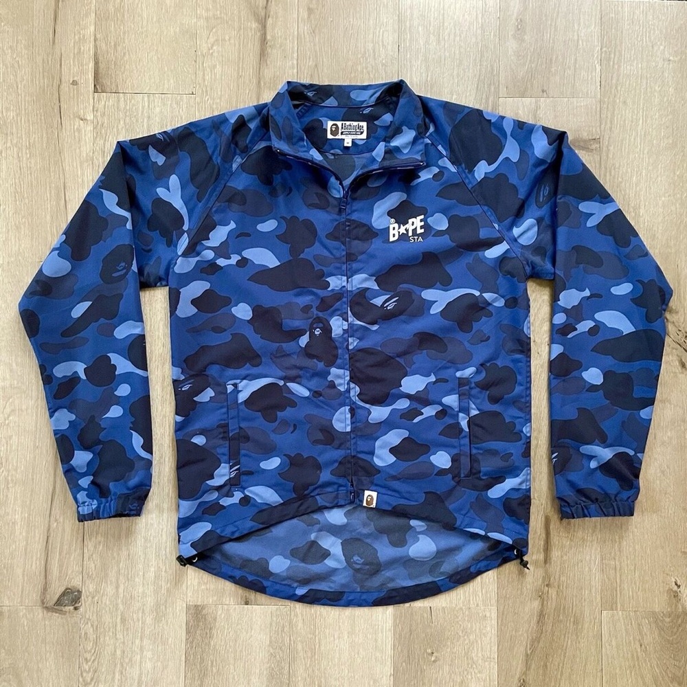 BAPE Blue Camo Windbreaker